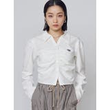 ギャザーフロントスキッパーシャツ | EMODA | 詳細画像13