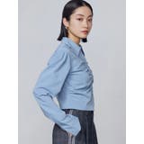 ギャザーフロントスキッパーシャツ | EMODA | 詳細画像9