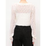 ドットラッフルフリルクロップトップ | EMODA | 詳細画像23 