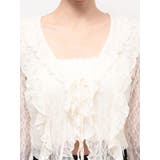 ドットラッフルフリルクロップトップ | EMODA | 詳細画像24 