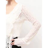 ドットラッフルフリルクロップトップ | EMODA | 詳細画像25 