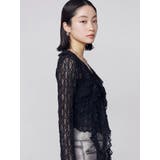 ドットラッフルフリルクロップトップ | EMODA | 詳細画像6 