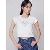 エンブレムハートパッチTシャツ | EMODA | 詳細画像18 