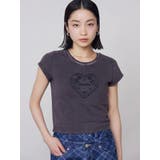 エンブレムハートパッチTシャツ | EMODA | 詳細画像9 