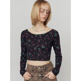 アイレットクロップドロングスリーブTシャツ | EMODA | 詳細画像19 