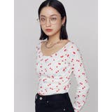アイレットクロップドロングスリーブTシャツ | EMODA | 詳細画像4 