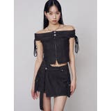 ロングベルトボックスデニムスカート | EMODA | 詳細画像11 