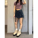 ロングベルトボックスデニムスカート | EMODA | 詳細画像21 