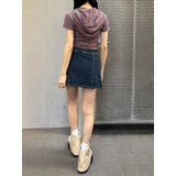 ロングベルトボックスデニムスカート | EMODA | 詳細画像22 