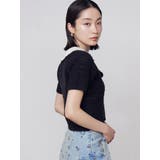 ボーダーポロニット | EMODA | 詳細画像9 