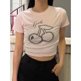 ピンク | 【WEB限定カラーあり】チェリープリントTシャツ | EMODA