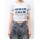 ロゴギャザーTシャツ | EMODA | 詳細画像13