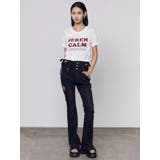 ロゴギャザーTシャツ | EMODA | 詳細画像5