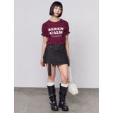 ロゴギャザーTシャツ | EMODA | 詳細画像9
