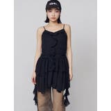 シアーラッフルキャミロングトップ | EMODA | 詳細画像1 