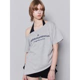 ルーズネックストリングTシャツ | EMODA | 詳細画像2 