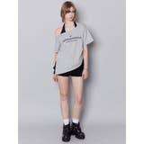 ルーズネックストリングTシャツ | EMODA | 詳細画像4 