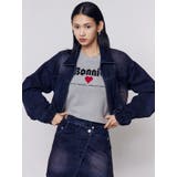 フロッキーデニムショートブルゾン | EMODA | 詳細画像13 