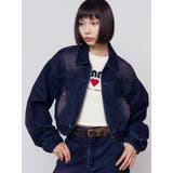 フロッキーデニムショートブルゾン | EMODA | 詳細画像18 