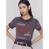 リボンプリントTシャツ | EMODA | 詳細画像2 