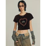 ハートフリルロゴTシャツ | EMODA | 詳細画像9