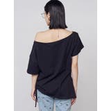 ルーズネックストリングTシャツ | EMODA | 詳細画像17 