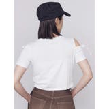 アシンメトリーカットアウトTシャツ | EMODA | 詳細画像18