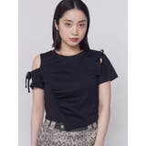 アシンメトリーカットアウトTシャツ | EMODA | 詳細画像2