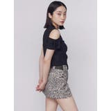 アシンメトリーカットアウトTシャツ | EMODA | 詳細画像4