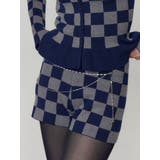 ネイビー | プレーティングリブニットショートパンツ | EMODA