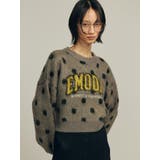 ドットジャガードロゴニット | EMODA | 詳細画像4 