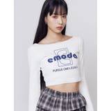 ロゴプリントクロップトップ | EMODA | 詳細画像2