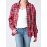 レッド | ガーゼチェックシャツ | GYDA