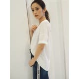 VネックデザインスラブTシャツ | GYDA | 詳細画像4 