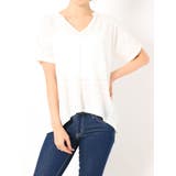 VネックデザインスラブTシャツ | GYDA | 詳細画像7 