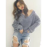 ネイビー | 2WAYブリーチニットTOPS | GYDA