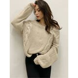 ベージュ | 2WAYブリーチニットTOPS | GYDA