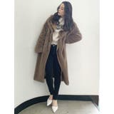 レイヤードボアロングコート | GYDA | 詳細画像2