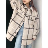 ラインチェックオーバーサイズシャツジャケット | GYDA | 詳細画像1