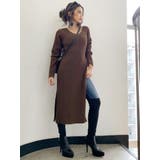 SIDE ZIP Vネックニットワンピ | GYDA | 詳細画像6