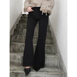 ヘリンボーンスリットフレアパンツ | GYDA | 詳細画像1