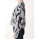 カラーレオパードジャガードニットトップス | GYDA | 詳細画像15