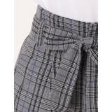 【セットアップ着用可能】ハイウエストチェックショーパン | GYDA | 詳細画像14 