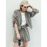 【セットアップ着用可能】ハイウエストチェックショーパン | GYDA | 詳細画像8 