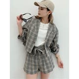 【セットアップ着用可能】ハイウエストチェックショーパン | GYDA | 詳細画像9 