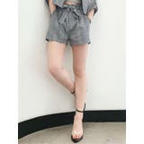 グレー | 【セットアップ着用可能】ハイウエストチェックショーパン | GYDA