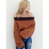 バイカラーブークレオフショルニットTOPS[品番：MKSW0031902]｜GYDA（ジェイダ）のレディースファッション通販｜SHOPLIST（ショップリスト）