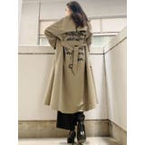 カーキ | バックグラフィックトレンチコート | GYDA