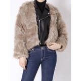 レイヤードエコファーライダースジャケット | GYDA | 詳細画像5