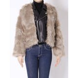 レイヤードエコファーライダースジャケット | GYDA | 詳細画像6